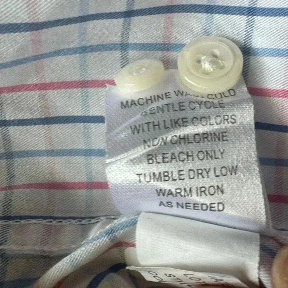 Johnnie O Men’s  Multicolor Plaid Button Down Shirt Size L - Picture 10 of 12